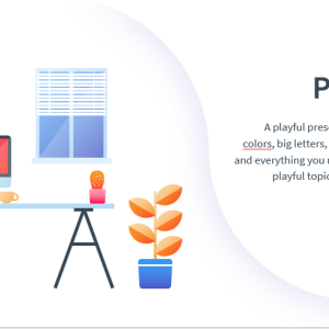 playful presentation with fun colors, big letters, ...