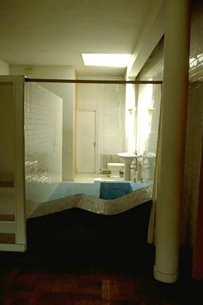 Master bath from east
