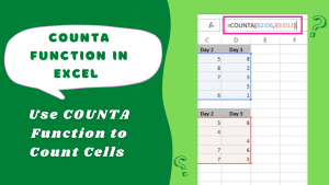 COUNTA Function in Excel