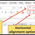 alignment options
