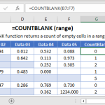 ISBLANK COUNTBLANK