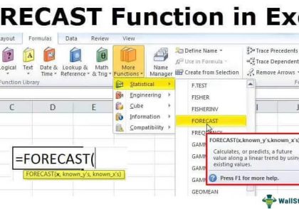 FORECAST Function in Excel