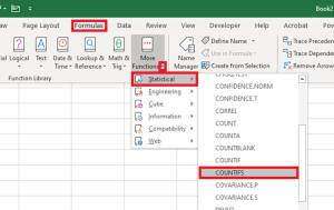 how to use the countifs function in excel