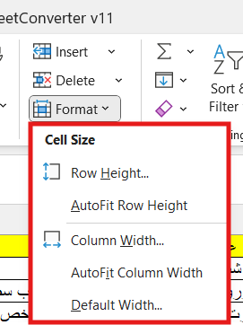 CELL WIDTH
