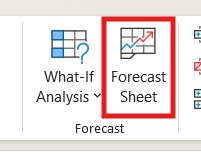 FORECAST SHEET
